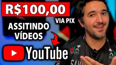 Ganhei R$100,00 no Pix Assistindo Vídeos no Youtube - Aplicativo Pagando Para Assistir Vídeos!