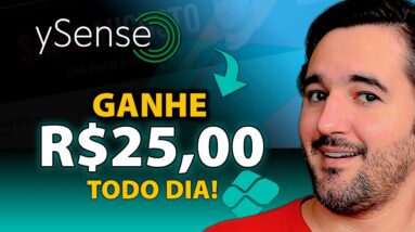 Ysense - Como Ganhar R$25,00 Todo Dia