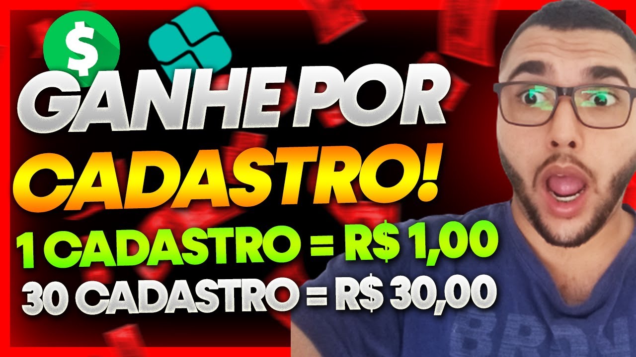 Ganhe R$ 1.00 REAL Por CADA CADASTRO REALIZADO - APLICATIVO PARA GANHAR DINHEIRO GRATUITO 2023