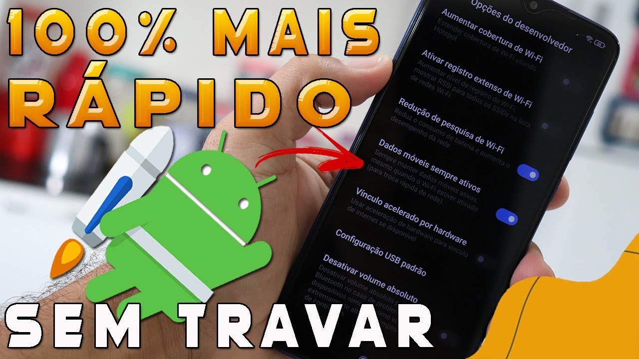 SENSACIONAL! Como deixar celular 100% mais rápido sem travar (único que funciona 100%)