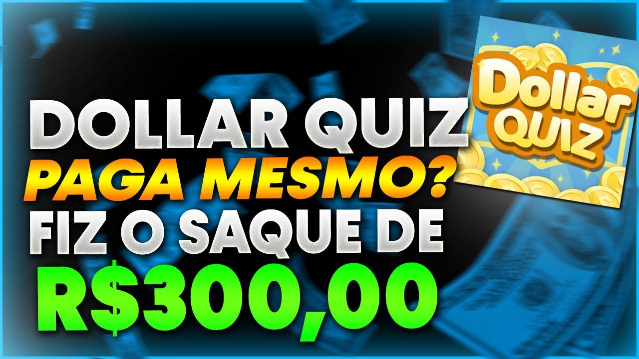 Dollar Quiz Paga Mesmo ou é PEGADINHA? SAQUEI R$ 300,00 no Dollar Quiz? Dollar Quiz Paga de VERDADE?