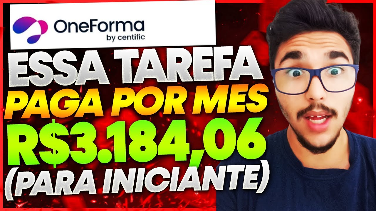 ESSA É A MELHOR TAREFA PARA GANHAR R$3.184,06 por MÊS na Oneforma! Trabalhar Home Office na Oneforma