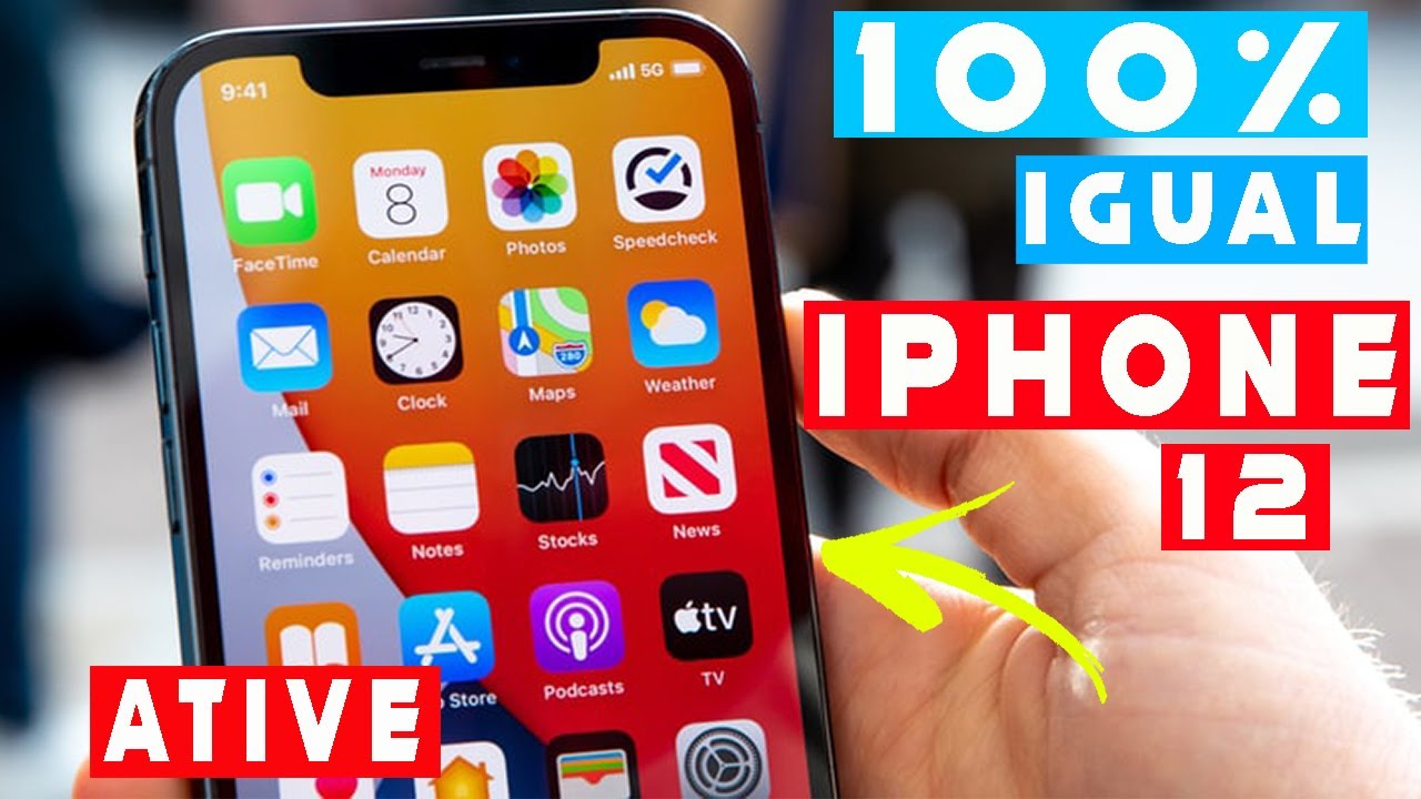 100% IGUAL! como deixar o celular igual Iphone 12 PRO (IOS14) - ATUALIZADO 2021