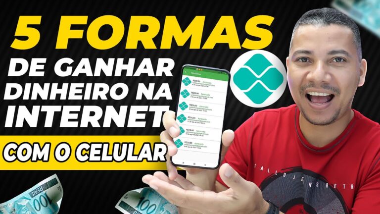 5 FORMAS DE GANHAR DINHEIRO NA INTERNET COM CELULAR (100% COMPROVADAS e que VOCÊ pode fazer EM CASA)