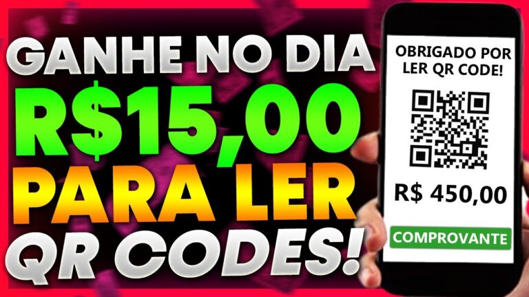 GANHE R$ 15,00 TODOS OS DIAS PARA LER QR CODE! NOVO APLICATIVO PARA GANHAR DINHEIRO EM 2023