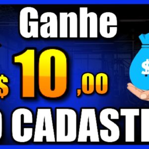 GANHE $10,00 REAIS NO CADASTRO VIA PIX - NOVO APP PAGANDO POR CADASTRO (Ganhe por Cadastro 2023)🤑