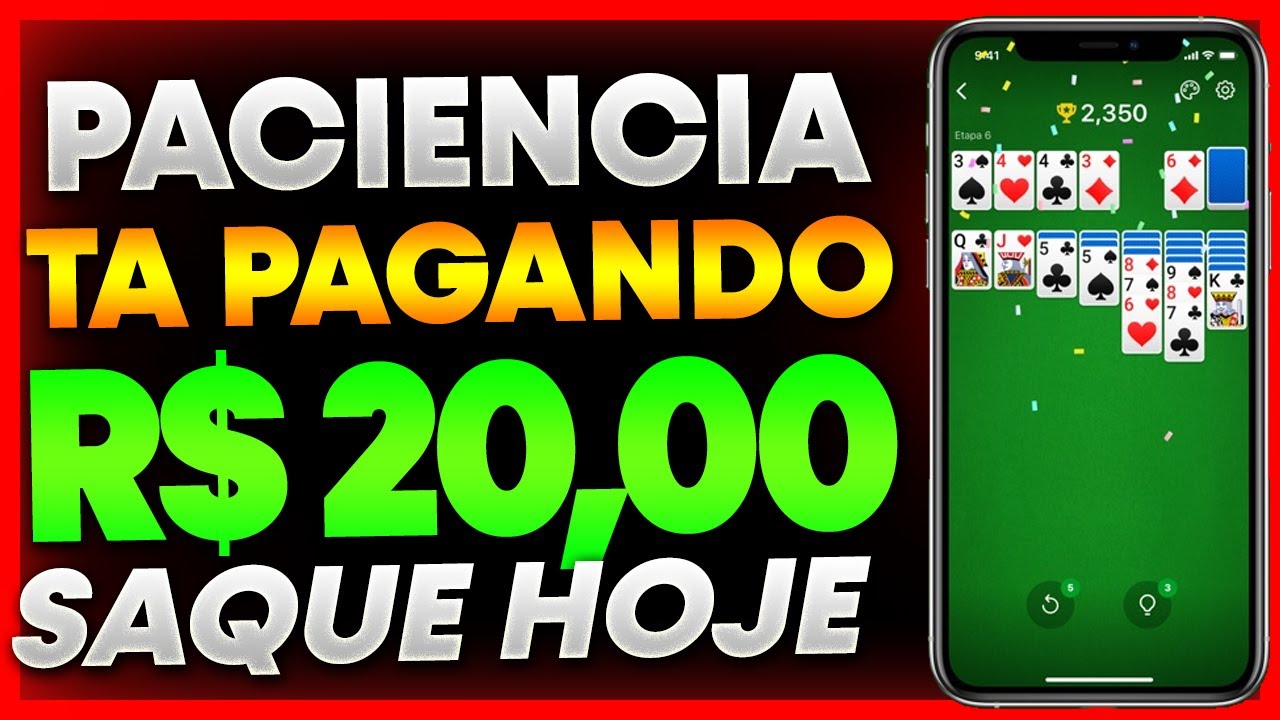 GANHE R$ 20,00 REAIS NO PIX PARA JOGAR PACIENCIA! NOVO APLICATIVO PARA GANHAR DINHEIRO VIA PIX