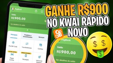 Como ganhar R$900 reais no aplicativo Kwai (SEM ERRO) e RECEBER no PIX (NOVA PROMOÇÃO)