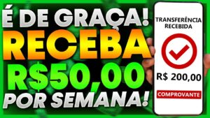 GANHE R$ 50,00 TODA SEMANA USANDO ESSE APP DE GRAÇA! NOVO APLICATIVO PARA GANHAR DINHEIRO VIA PIX