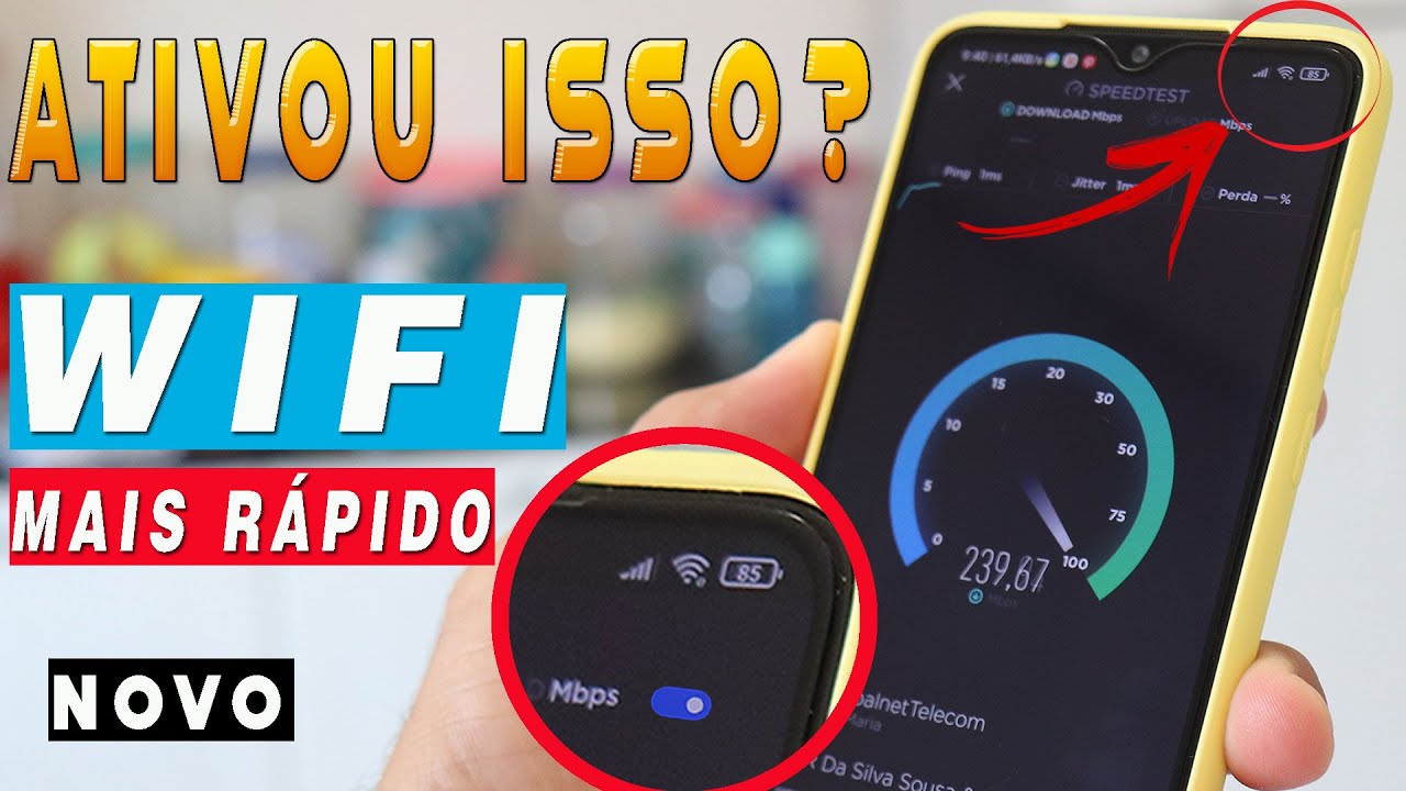 ATIVE AGORA! Se VC ativar isso seu WI-FI 3G 4G vai FICAR MUITO MAIS RÁPIDO no CELULAR