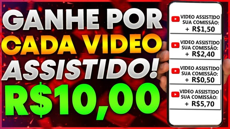Como GANHAR R$10,00 no PIX Assistindo Vídeos - Como Ganhar Dinheiro Assistindo Vídeos 2023