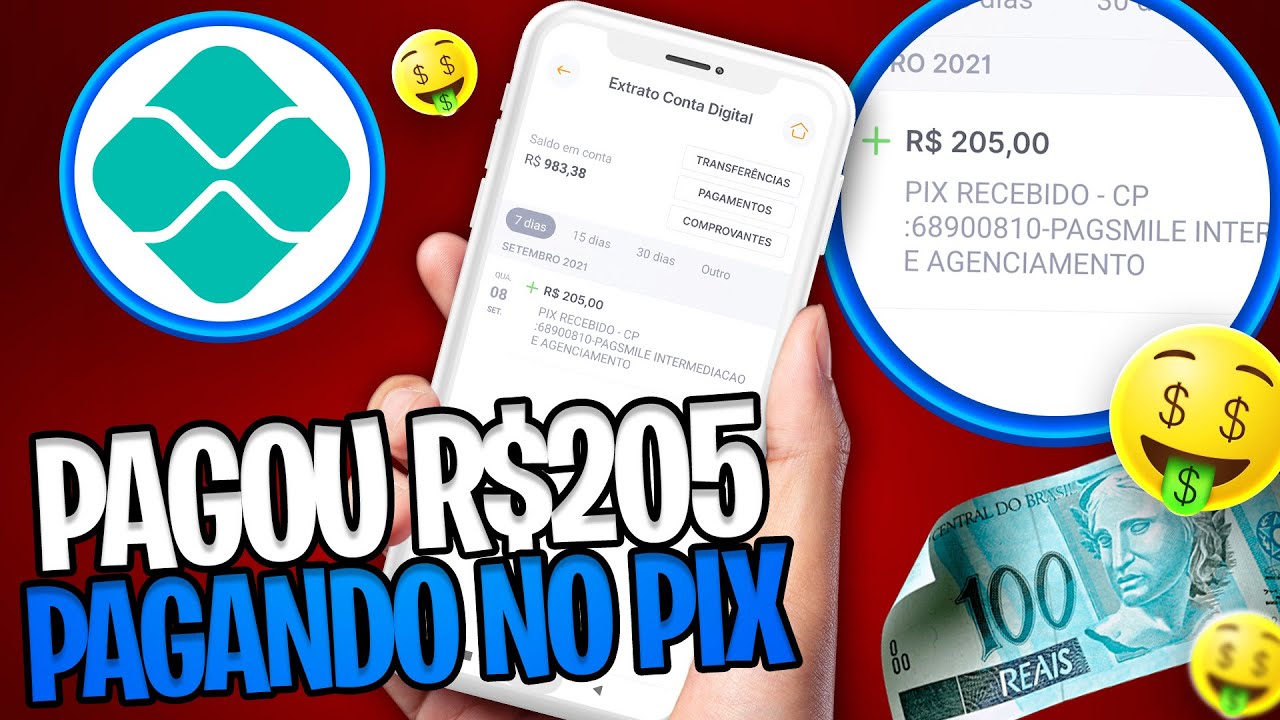 LANÇOU NOVO APP! 😱PAGOU R$205 REAIS no PIX na HORA! GANHAR DINHEIRO ONLINE RÁPIDO e FÁCIL