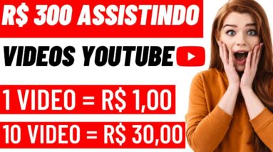 GANHE R$ 5,00 REAIS A CADA 5 VIDEOS ASSISTIDO DO YOUTUBE - (Como Ganhar Dinheiro Assistindo Vídeos)