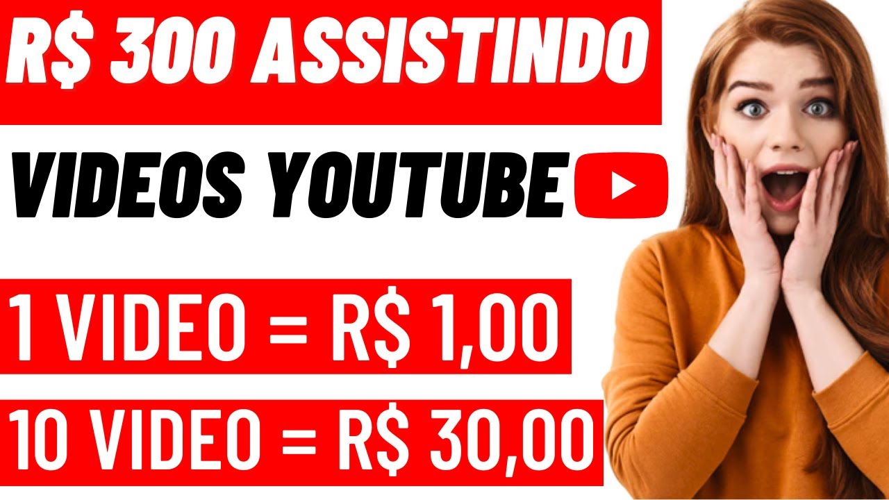 GANHE R$ 5,00 REAIS A CADA 5 VIDEOS ASSISTIDO DO YOUTUBE - (Como Ganhar Dinheiro Assistindo Vídeos)