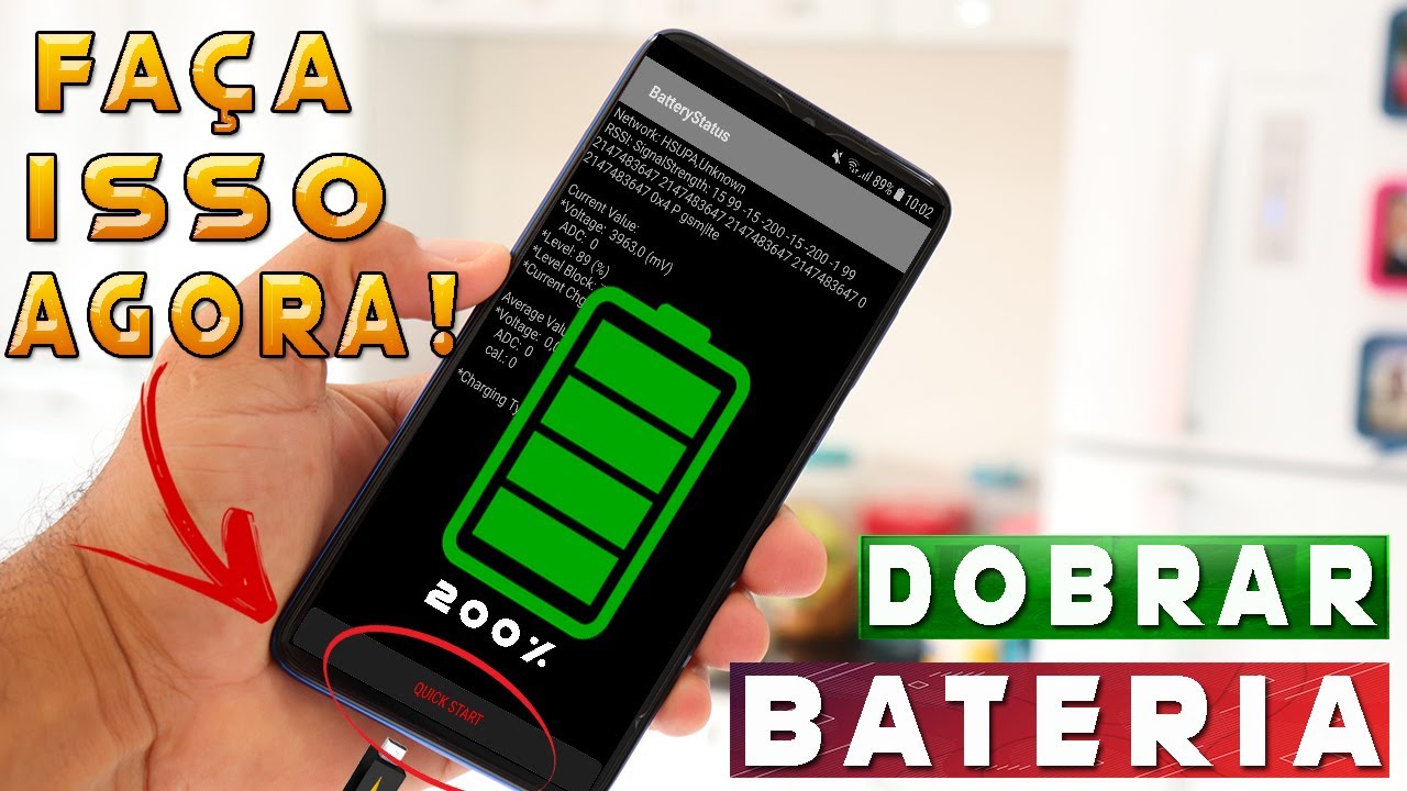 200% de BATERIA? Como DOBRAR a DURAÇÃO da sua BATERIA do CELULAR e fazer DURAR mais TEMPO CARREGADA