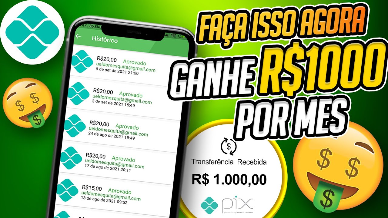 SENSACIONAL! Como ganhar até R$1000 reais por mês de (renda extra) em casa com apenas o celular