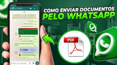 Como enviar um documento ou arquivo PDF pelo WhatsApp (pelo celular)