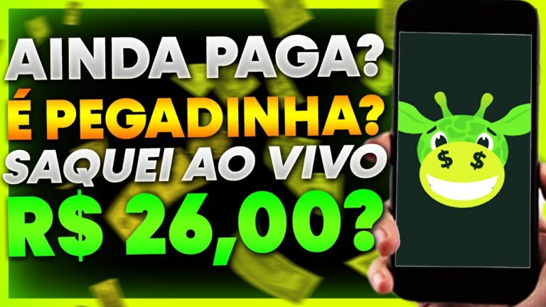 CASH GIRAFFE PAGA AINDA EM 2023 OU É PEGADINHA? CASH GIRAFFE PROVA DE PAGAMENTO? CASH GIRAFFE