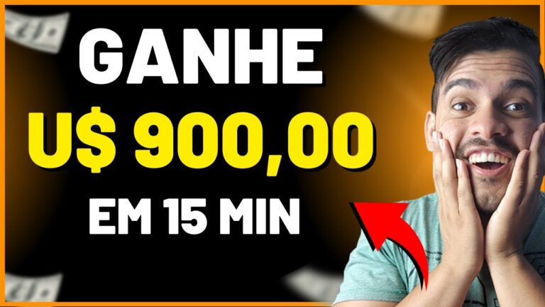 GANHE $900 DÓLARES POR MES USANDO 15 MINUTOS POR DIA! - Ganhar Dinheiro Online