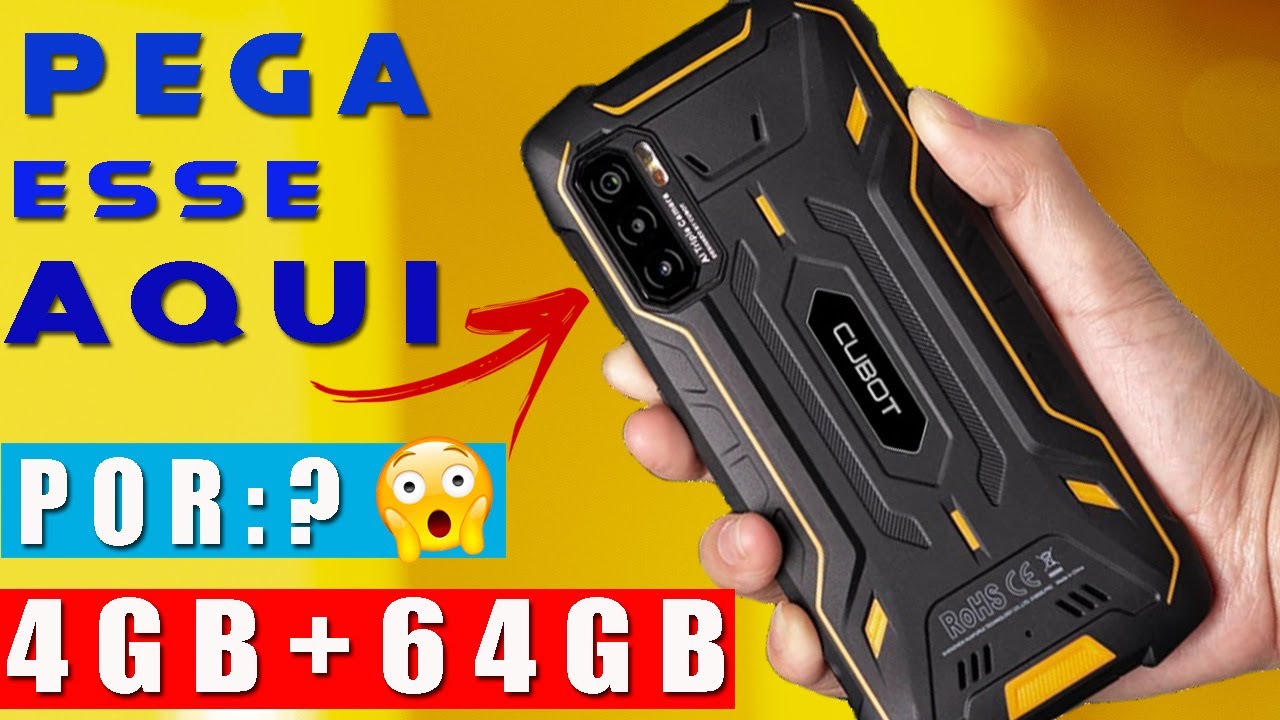 ESSA E SUA CHANCE! CELULAR com 4GB RAM+64GB ROM PERFEITO para VOCÊ- CUBOT KING KONG 5 PRO