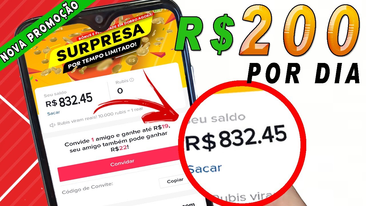 VAZOU! Como ganhar dinheiro com tiktok lite rápido NOVA PROMOÇÃO/Ganhe até R$200 reais por dia!