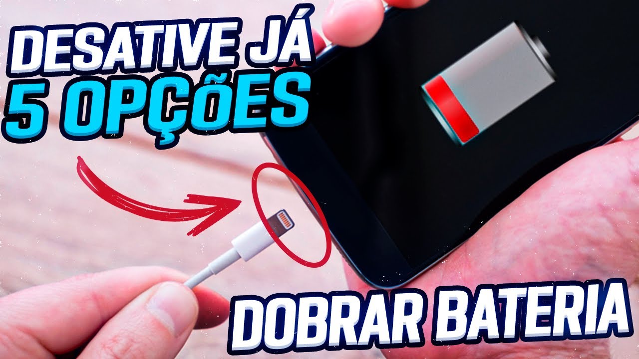 SENSACIONAL! DESATIVE 5 OPÇÕES e FAÇA a BATERIA do CELULAR DURAR MAIS DIAS CARREGADA