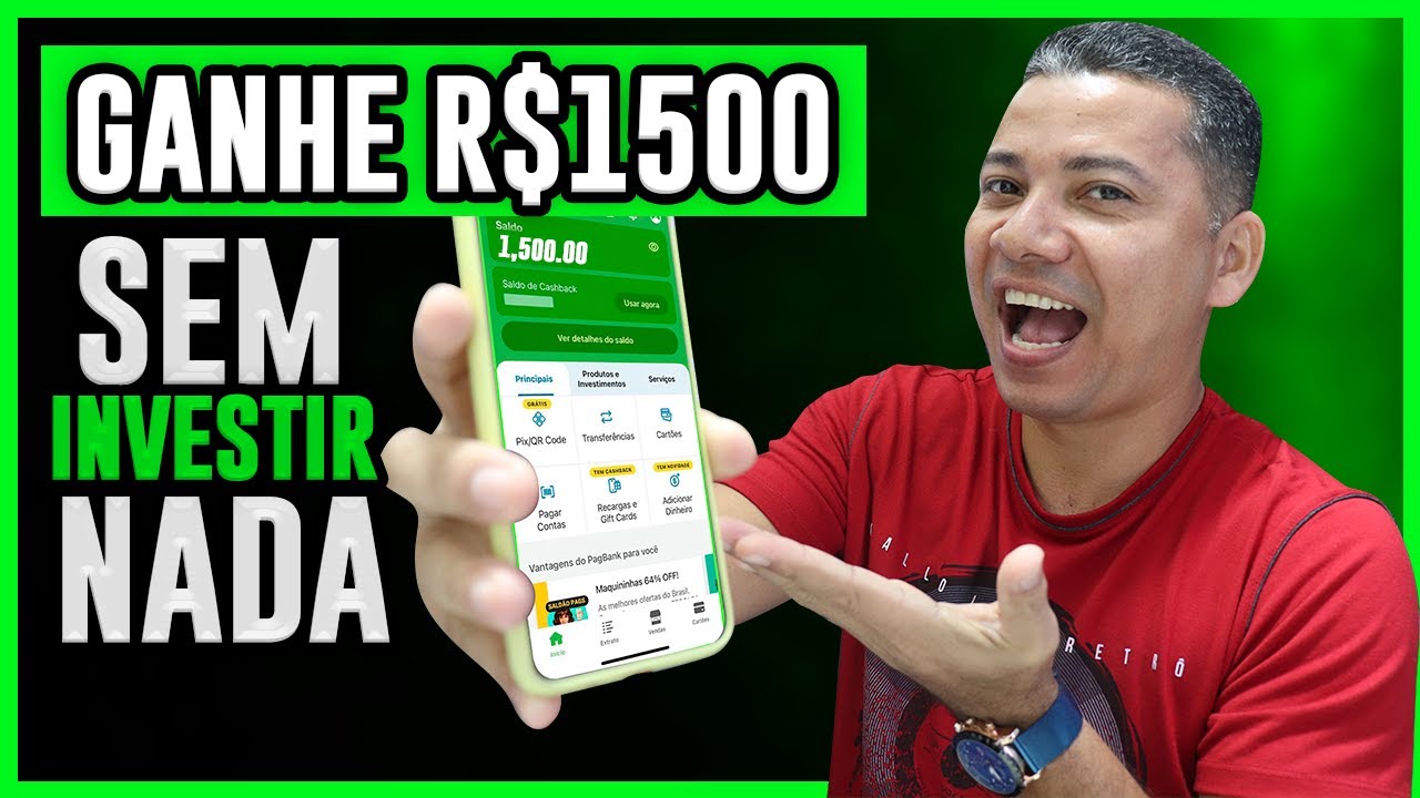 LANÇOU! NOVO Aplicativo Paga até R$1500,00 no PIX por MÊS (SEM INVESTIR NADA) Ganhar Dinheiro Online