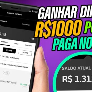 LANÇOU! novo app pagando até R$1000 (mil reais) no PIX por mês (ganhar dinheiro com o celular)