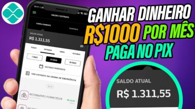 LANÇOU! novo app pagando até R$1000 (mil reais) no PIX por mês (ganhar dinheiro com o celular)