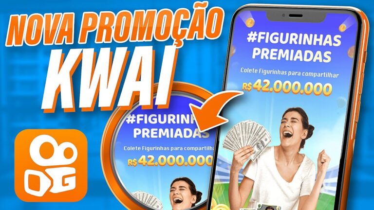 VAZOU! Como GANHAR DINHEIRO no KWAI na NOVA PROMOÇÃO FIGURINHAS PREMIADAS?#FigurinhasPremiadas