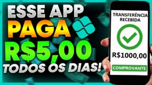 APLICATIVO PARA GANHAR DINHEIRO VIA PIX GRATIS! SAQUE R$5,00 REAIS TODOS DIAS! NOVO APP QUE PAGA PIX