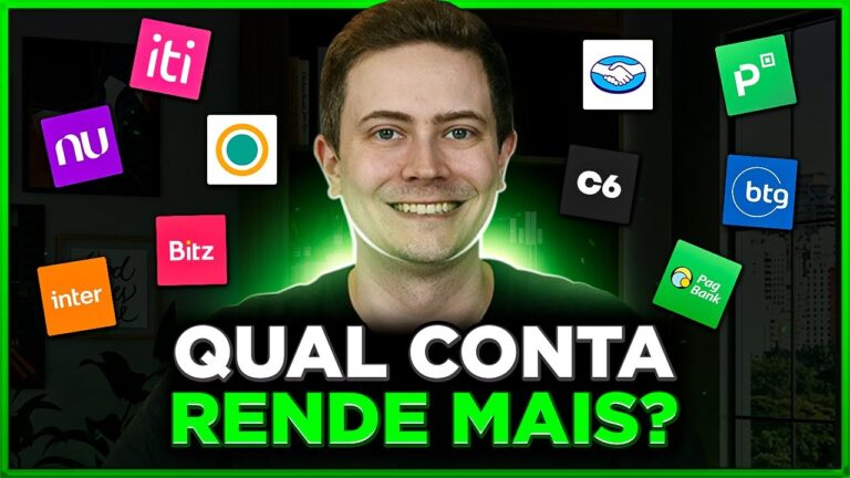 QUAL CONTA RENDE MAIS? Nubank, PicPay, C6, ITI, Sofisa Direto, M. Pago, Bitz, PagBank, Inter ou BTG?