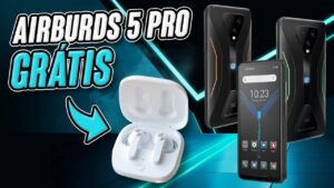AIRBURS 5 PRO! Celular com 8GB RAM+128 GB ROM +REDE 5G e POTENTE para JOGOS como FREEFIRE