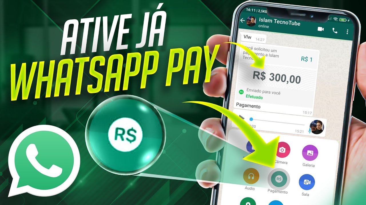 WhatsApp Pay Como ativar a FUNÇÃO de PAGAMENTOS no WHATSAPP, enviar e receber dinheiro