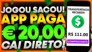 Novo APP PAGANDO EM EURO! SAQUE 20 EUROS JÁ! APLICATIVO PARA GANHAR DINHEIRO GRATUITO