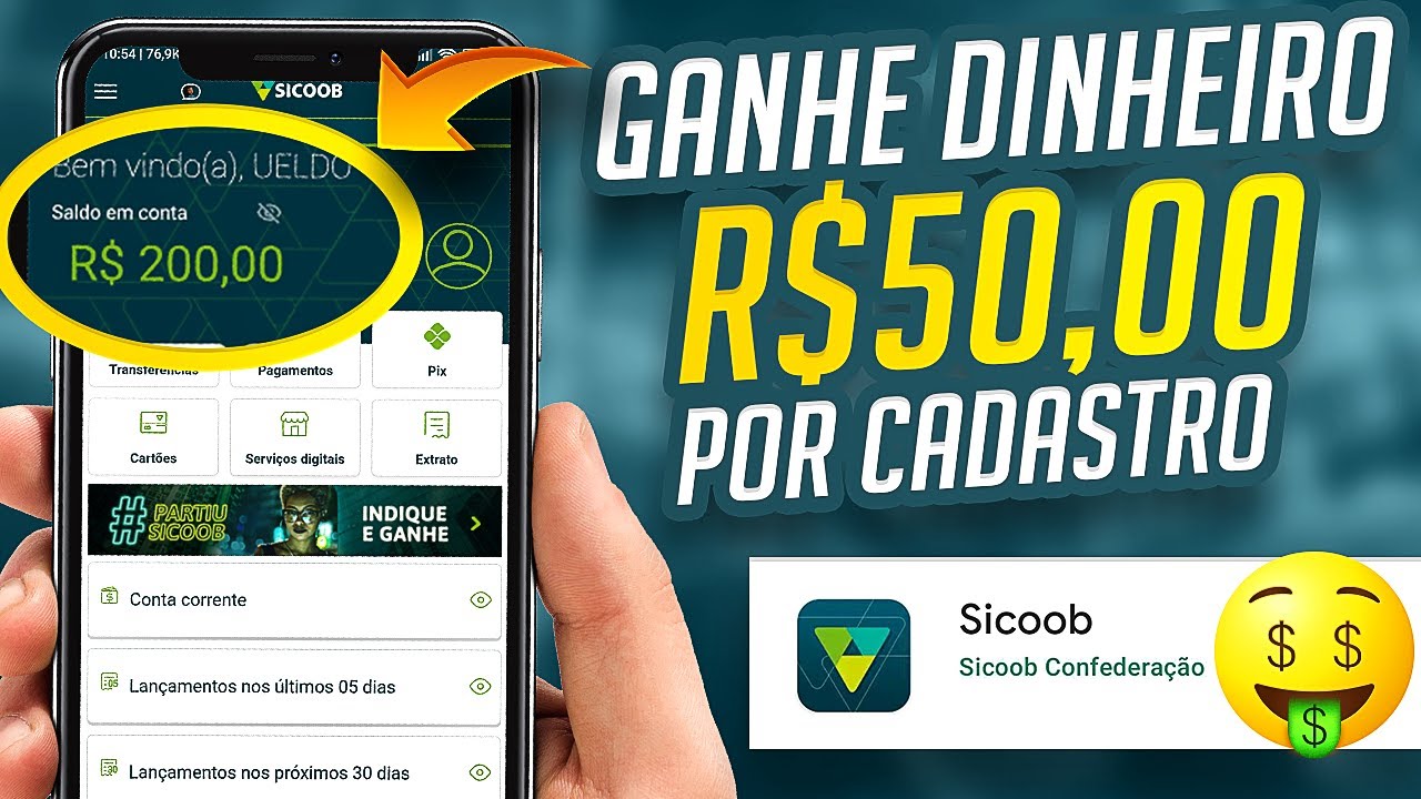 Como ganhar dinheiro com o banco Sicoob (cooperativa Sicoob) passo a passo 2021