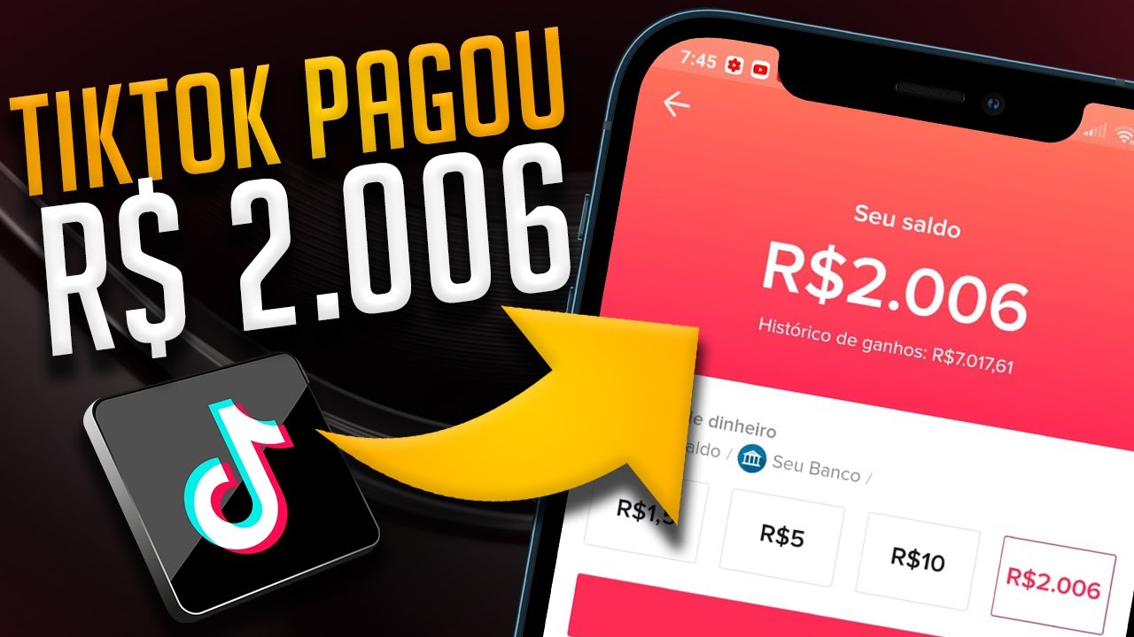 SEJA RÁPIDO! Como ganhar dinheiro com tiktok agora em 2021- PAGANDO R$1270 reais pra todos usuários