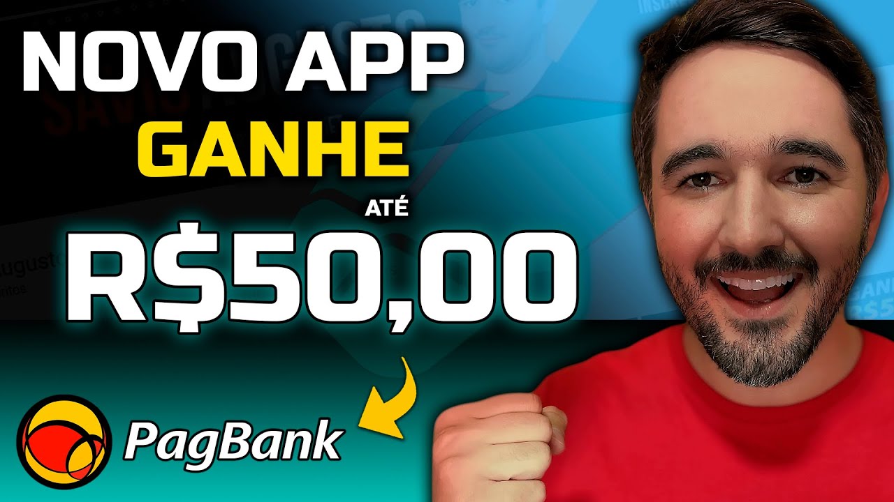 NOVO APP PARA ATÉ R$50,00 REAIS - APLICATIVO PARA GANHAR DINHEIRO!