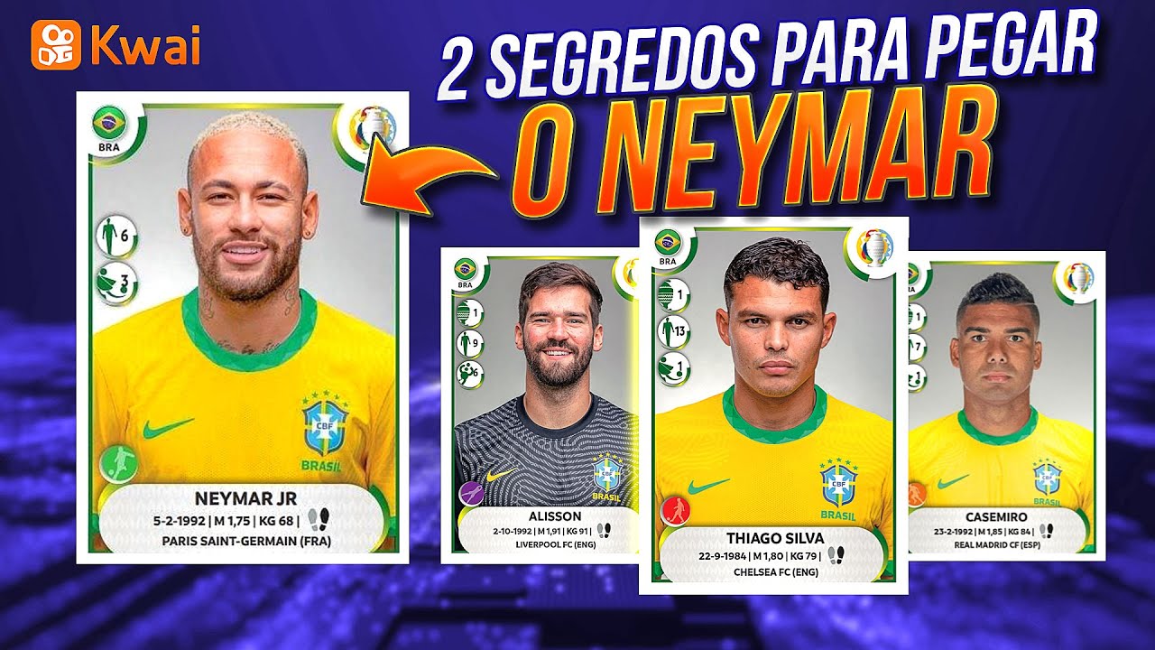 😱AQUI ESTÁ O SEGREDO! COMO PEGAR A FIGURINHA DO NEYMAR JR NO KWAI- Conseguir todas as figurinhas