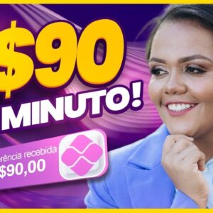 PAGOU R$90 EM 1 MINUTO! GANHAR DINHEIRO NA INTERNET SEM INDICAR