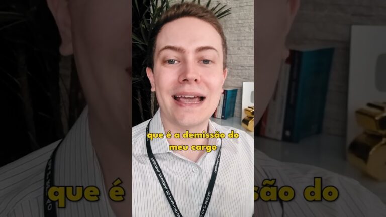 PEDI DEMISSÃO DO MEU CARGO PÚBLICO CONCURSADO!