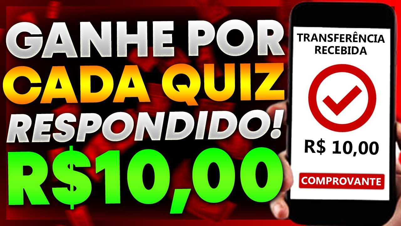 SAQUE R$10,00 NO PIX RESPONDENDO QUIZ NESSE APP - APLICATIVO PARA GANHAR DINHEIRO VIA PIX GRATIS