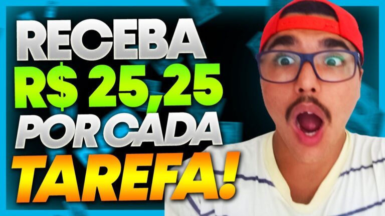 🔰[SAQUE HOJE] RECEBA R$25,25 POR TAREFA USANDO ESSE APP! NOVO APLICATIVO PARA GANHAR DINHEIRO RAPIDO
