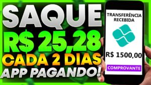 Esse APLICATIVO Paga R$ 25,28 a CADA 2 DIAS por CADASTRO! NOVO APLICATIVO PARA GANHAR DINHEIRO