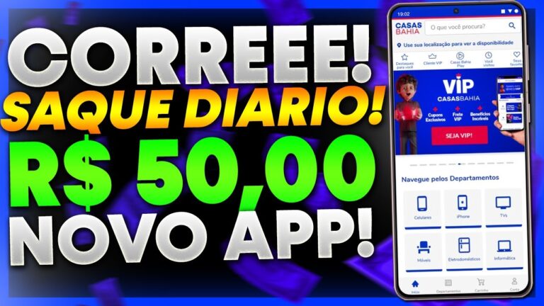 APP PAGANDO R$50,00 POR DIA [CORRE] - NOVO APLICATIVO PARA GANHAR DINHEIRO ONLINE NO PIX