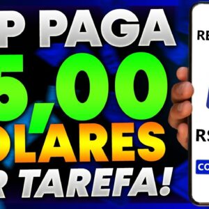 🤑GANHE $5,00 DOLARES POR TAREFA - NOVO APP PAGANDO - APLICATIVO PARA GANHAR DINHEIRO GRATIS