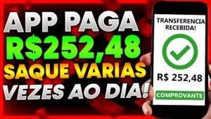 🤑SAQUE R$ 252,48 VARIAS VEZES AO DIA INSTALANDO APPS! NOVO APLICATIVO PARA GANHAR DINHEIRO