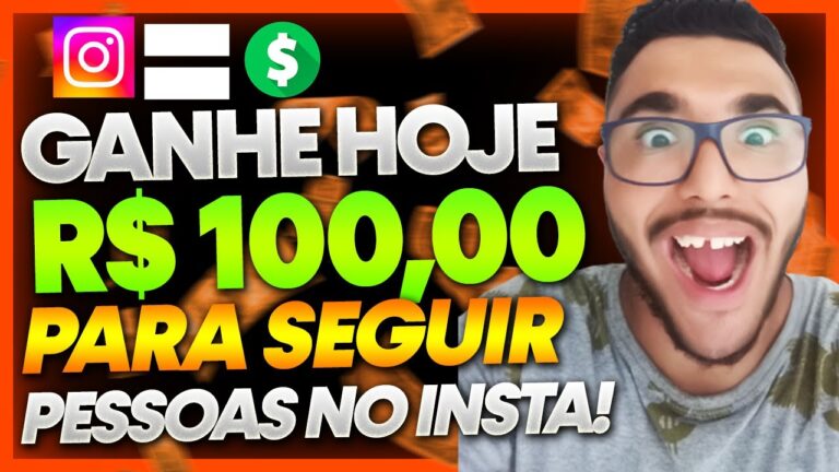 GANHE R$ 100 NO PIX PARA SEGUIR PESSOAS NA REDES SOCIAS! APLICATIVO PARA GANHAR DINHEIRO VIA PIX