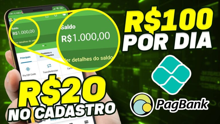 SENSACIONAL! GANHE R$20 reais AGORA + R$100 reais POR DIA (SEM INVESTIR NADA)