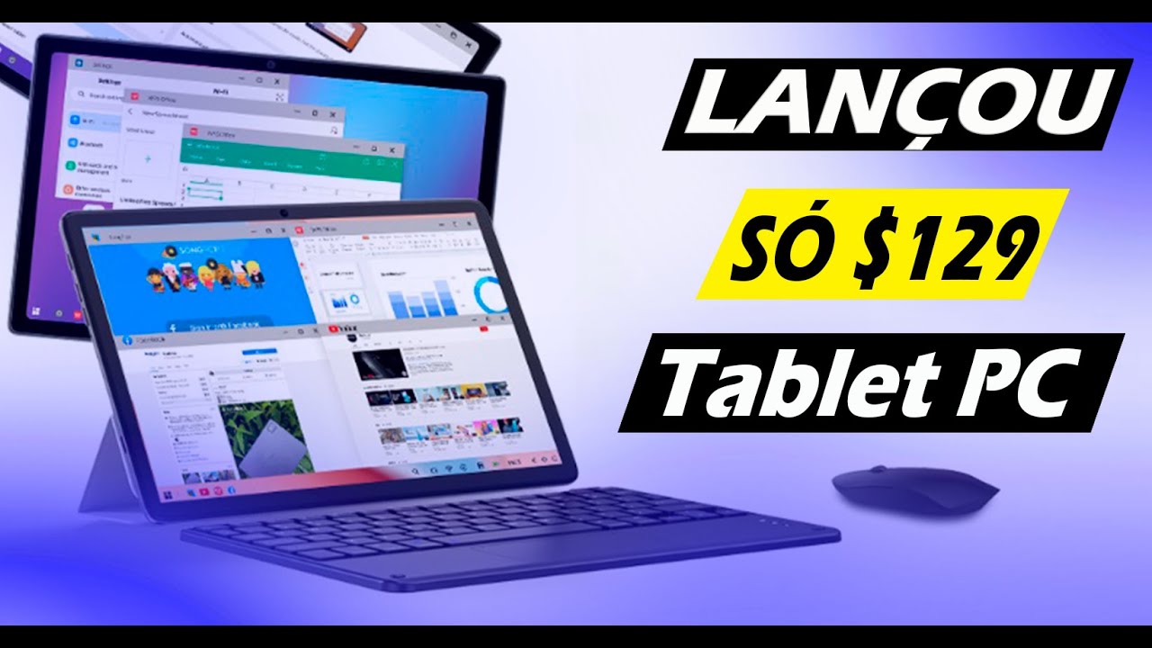 LANÇOU! SÓ $129 Melhor tablet PC com função MULTI TAREFAS 8GB RAM 128GB ROM- BLACKVIEW OSCAL PAD 10